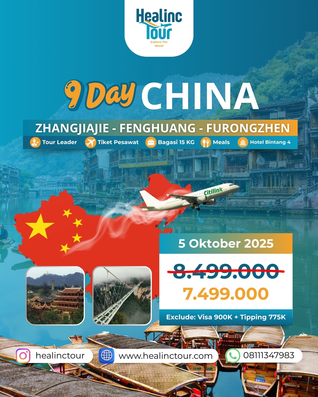 ✨ Jelajahi Keindahan CHINA dalam 9 Hari! ✨